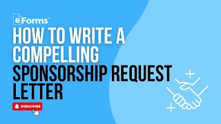 How to Write a Compelling Sponsorship Request Letter: 6 Things to Include