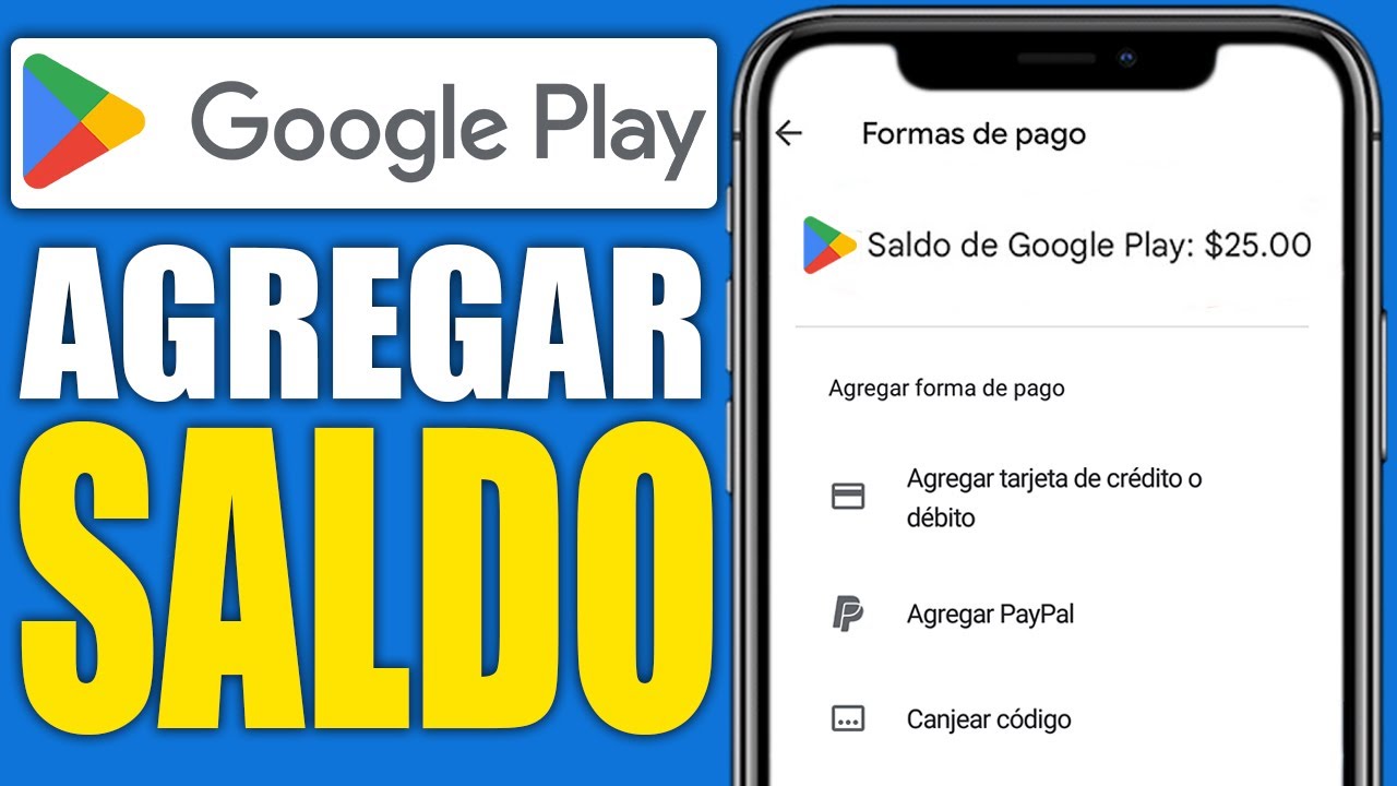 Cómo AGREGAR SALDO a Tu Cuenta de Google Play Store (2024) Guia Paso a