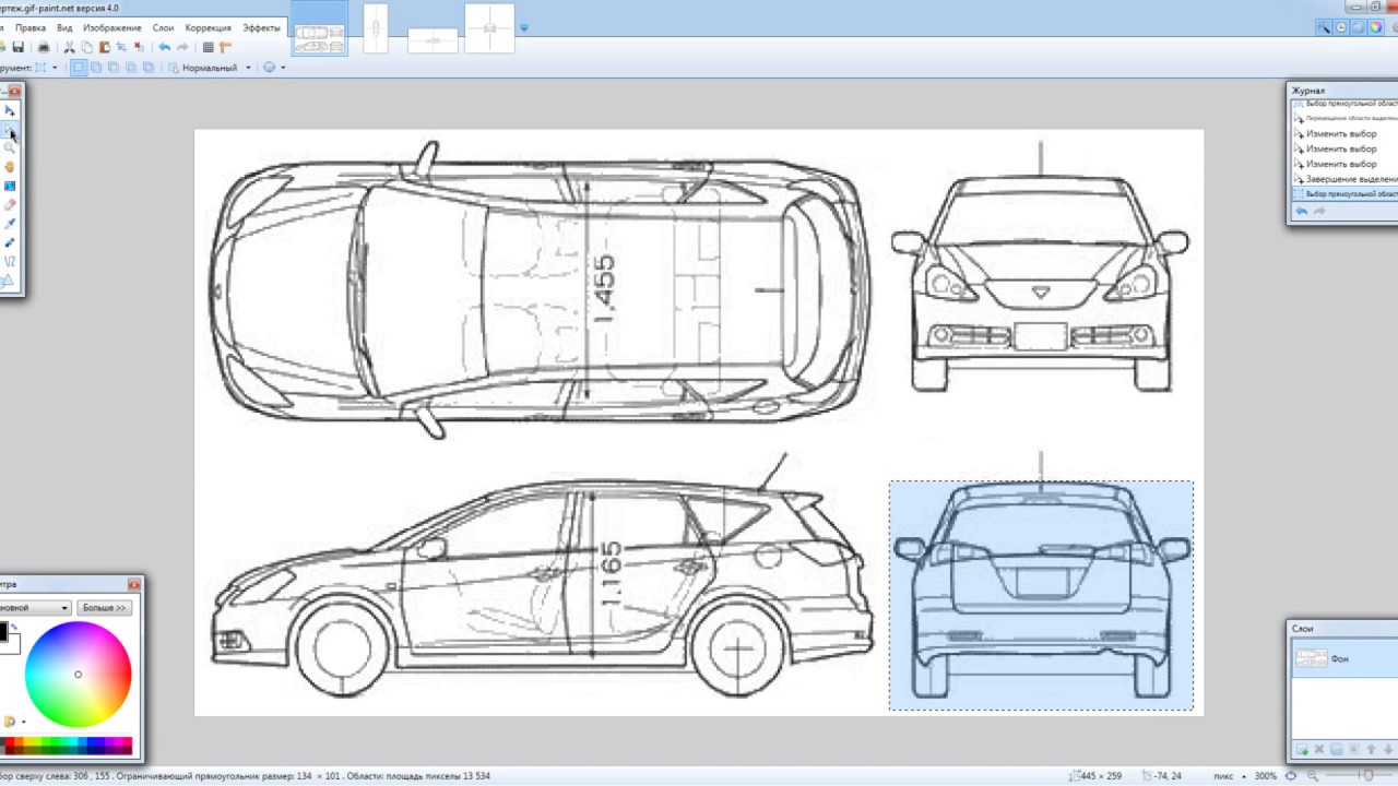 Toyota caldina чертеж
