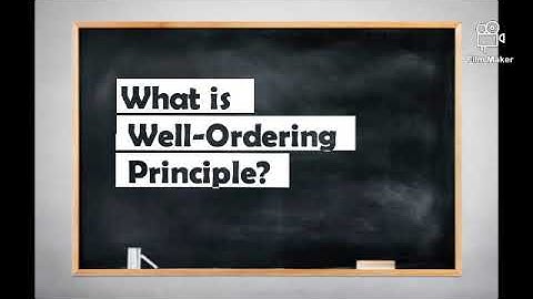 NUMBER THEORY: Well-Ordering Principle in Proof.