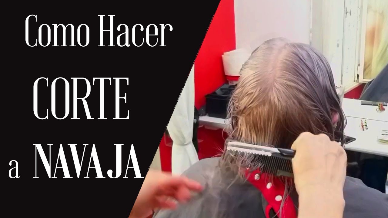 CORTE CON NAVAJA PARA MUJER ✂️