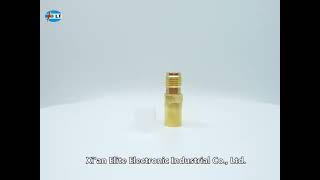 Precision Gold Plated Straight RF Adapter SMA Female to SMB Female Coax Adapter