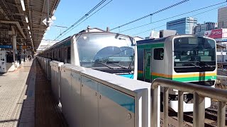 JR東日本E233系1000番台 発車シーン⑨ 上野駅4番線にて