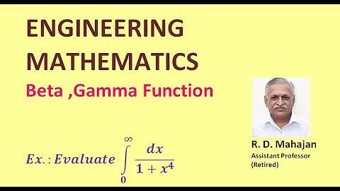 Beta , Gamma Function Example 12  I Engineering Mathematics