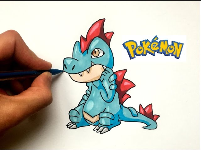 Pencil crayon Totodile : r/pokemon
