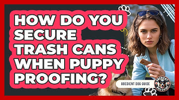 How Do You Secure Trash Cans When Puppy Proofing? - Obedient Dog Guide