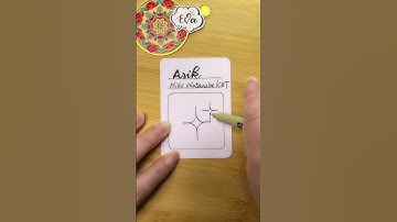 #arik tangle How to draw by Eva Wu Zentangle 禪繞畫  To You Tangle  2025 day 3 #shorts