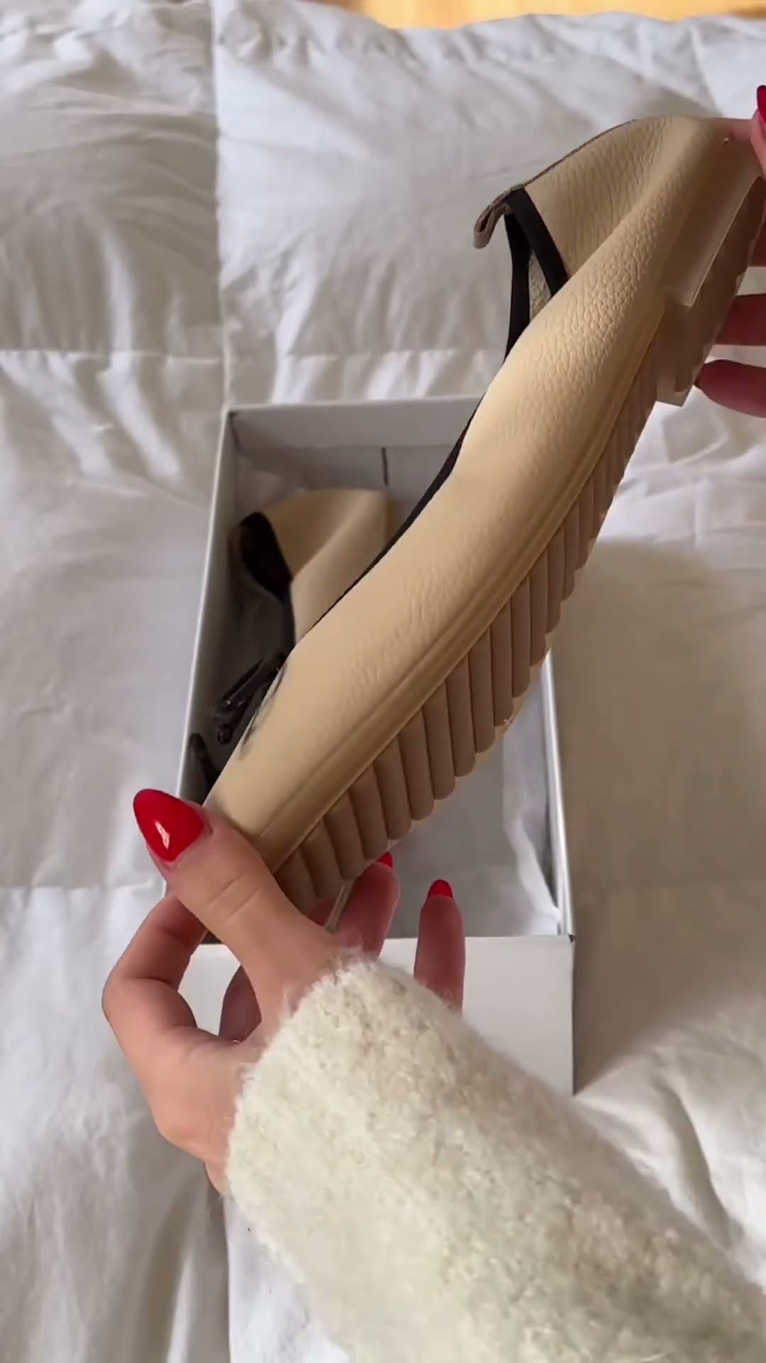 Footwear, close up, unboxing UGC by Velena Lifestyle