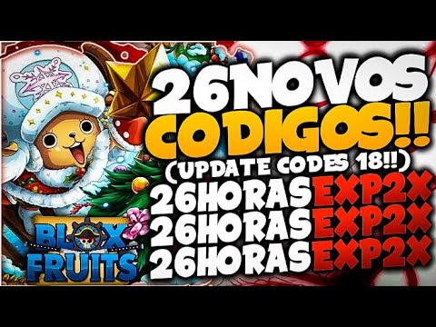 SAIU! TODOS OS NOVOS *DEZEMBRO 2022* CODIGOS no BLOX FRUITS! (BLOX FRUITS  CODES) ROBLOX! 