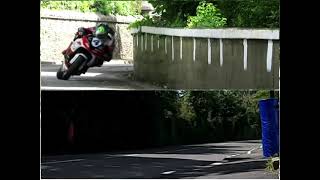 TT 2026 split screen Crosby corner/straight #fyp #foryoupage  #iomtt #racing #roadrace #motorcycles 