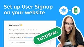 Set Up User Signup On Your Website
