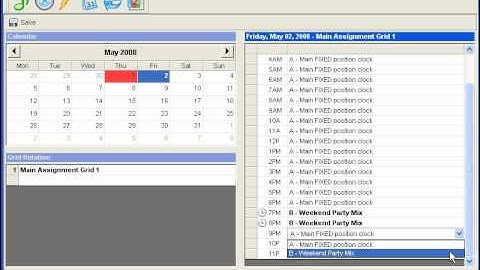 MusicMaster Walkthrough - Format Clocks: How to use the Format Scheduler