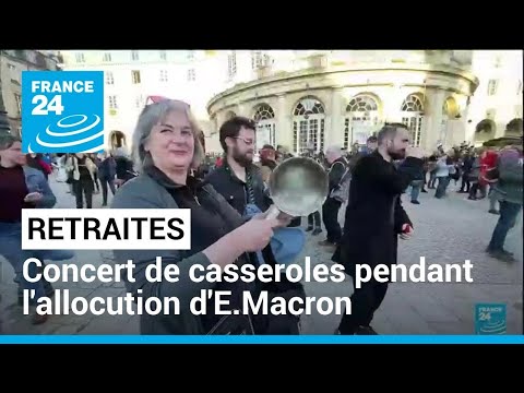 France : concert de casseroles pendant l'allocution d'Emmanuel Macron • FRANCE 24