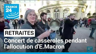 France : concert de casseroles pendant l'allocution d'Emmanuel Macron • FRANCE 24