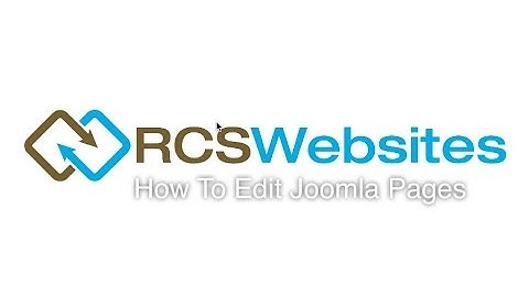 How to Edit Joomla Articles or Pages