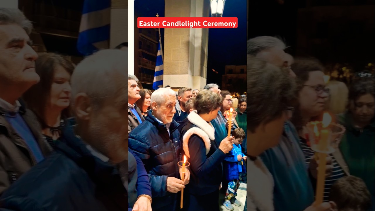 Easter Candlelight Service at Church 