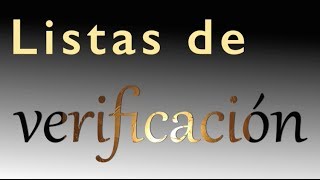 Listas de verificación