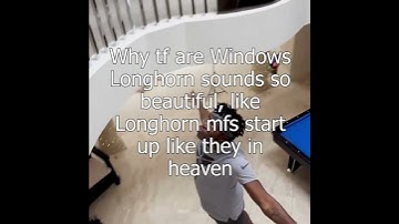 why tf are windows longhorn sounds so beautiful, like longhorn mfs start up like they in heaven