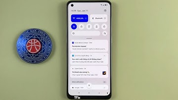 How to open the notification drawer with the accessibility menu on OPPO Reno7 Android 13