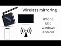 Wireless mirroring/projection adapter (iPhone, Mac, android and windows)