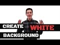 How To Create An Infinite White Screen Background For Video