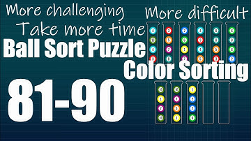 Ball Sort Puzzle Color Sorting Level 81 82 83 84 85 86 87 88 89 90