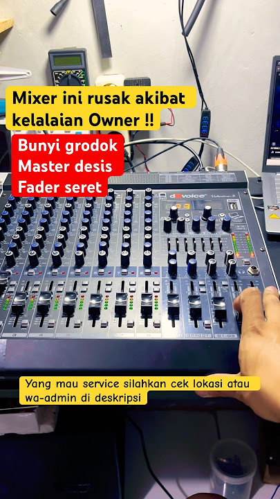 Service Mixer dBVoice Kiriman dari Bekasi | Kerusakan Parah Karena Kelalaian Owner #shorts