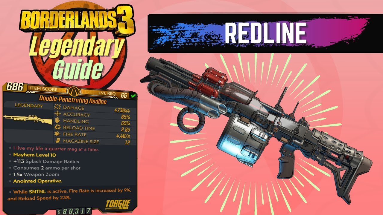 BORDERLANDS 3 | *REDLINE* Legendary Weapons Guide | Buffed Auto Shotgun!