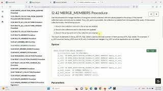 APEX_COLLECTION : MERGE_MEMBERS Procedure -  SORT_MEMBERS Procedure  #APEX_COLLECTION  #ِali_saleh screenshot 4
