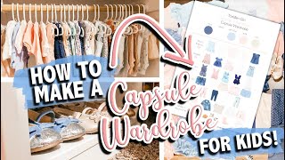 CAPSULE WARDROBE FOR KIDS | How to make a Capsule Wardrobe on a Budget | The Carnahan Fam