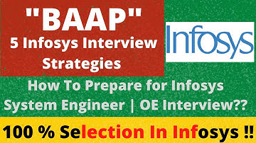 "BAAP" Infosys Interview Strategies | 5 Best Tips & Trick For Interview | 100% Selection 🔥🔥
