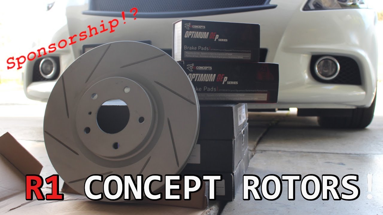G37 Gets R1 Concept Performance Rotors!! YouTube