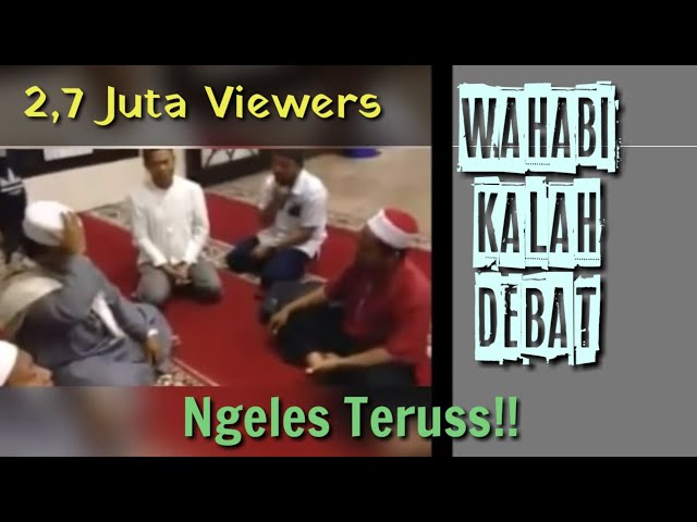 Ust. WAhabi debat dengan Imam Masjid Jebolan LIRBOYO, Lucu !! Banyak Ngeles nya. class=