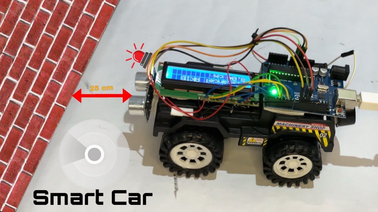 Obstacle Avoiding Car by Distance Measure | DIY Robotics Project # ...