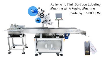 How to use ZS-TB832 Automatic Flat Surface Labeling Machine with Paging Machine