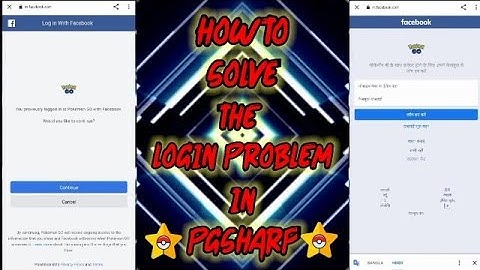 how to solve Facebook login problem in Pgsharp | Pokemon Go | By DynamMystic