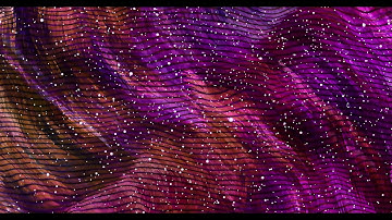 Abstract liquid gradient lines background with snowflakes.Holographic motion graphic.