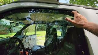 Clim Art Window Deflector Install and Review #windowdeflectors #chevy #chevynation #chevyoffroad