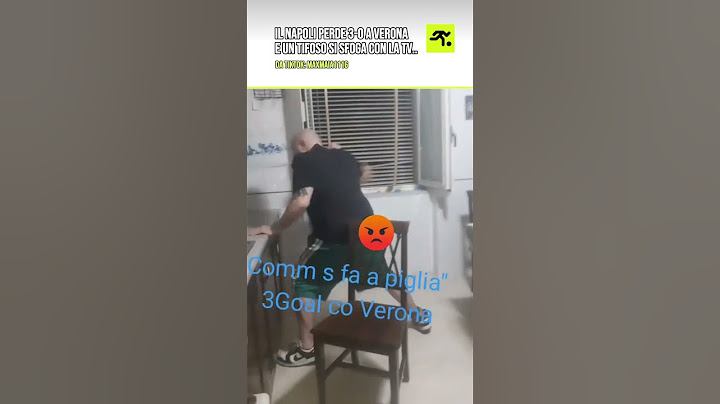 IL NAPOLETANO E IL TELEVISORE #verona #napoli #calcio #seriea