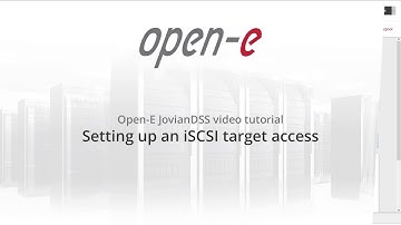 Setting up an iSCSI target access