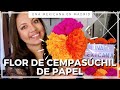 Flor de Cempasúchil de Papel | fácil y rápido | Una Mexicana en Madrid