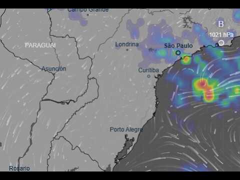 TEMPO SECO EM GRANDE PARTE DO CENTRO SUL DO BRASIL NESTA SEXTA FEIRA DIA 26/06/2026.