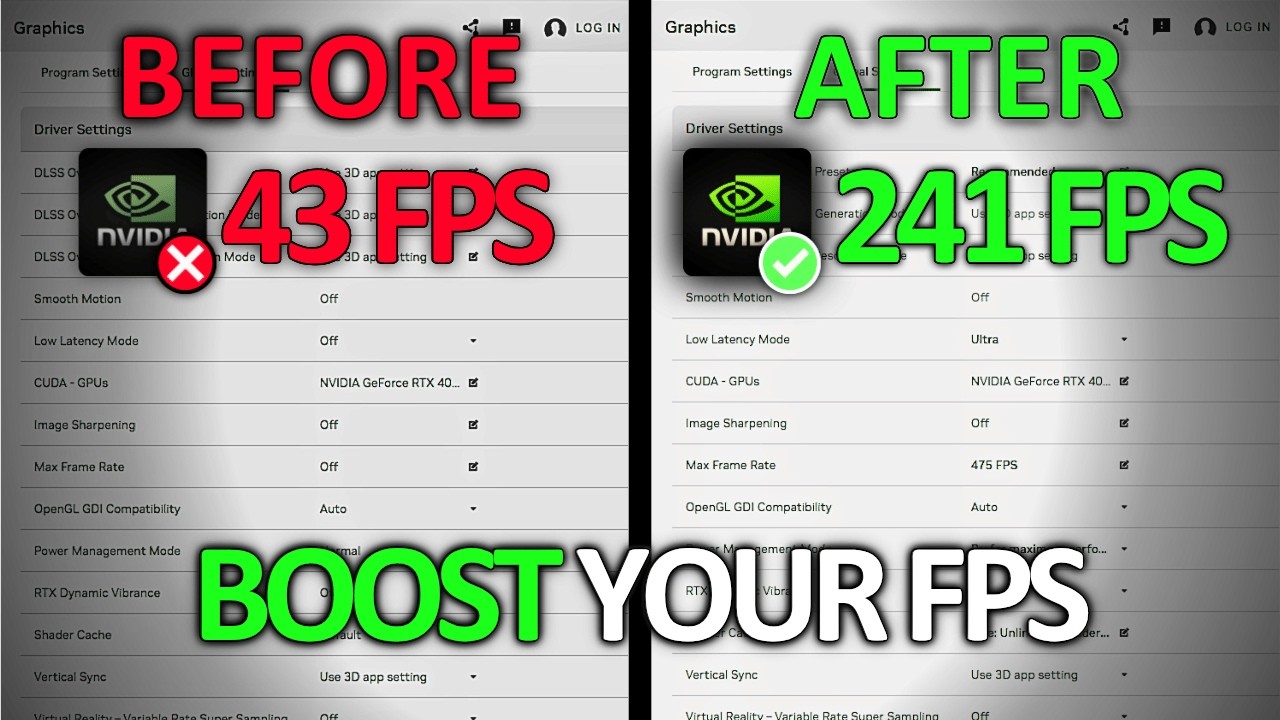 Nvidia App Best Settings For MAX FPS