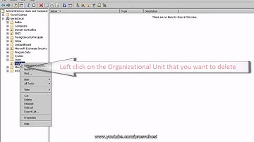 How to delete a protected Organizational unit "Windows Server 2008" HD
