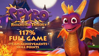 Spyro: The Year of the Dragon Reignited 117% - All Steam Achievements + All Skill Points FULL GAME
