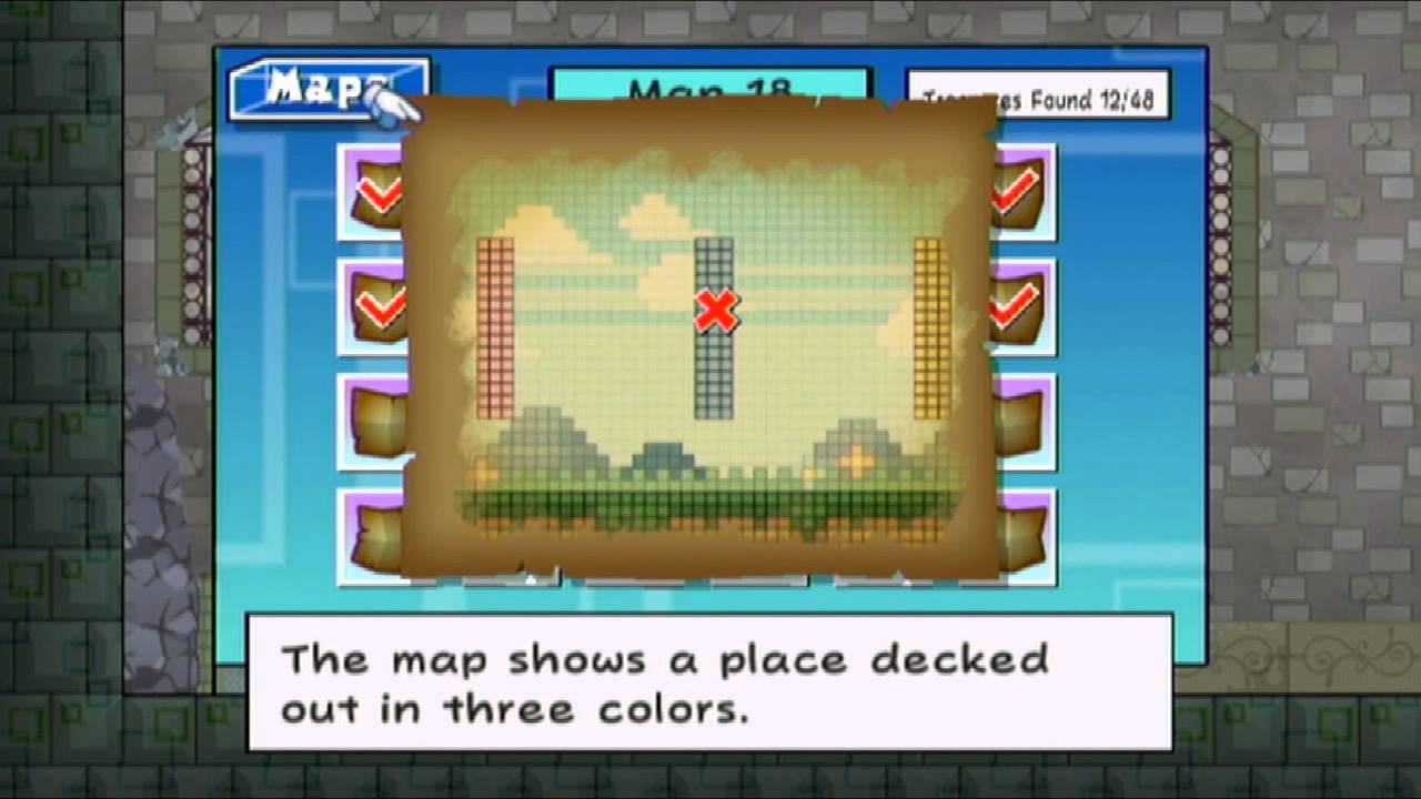 Maps 1 12 Super Paper Mario 100 Walkthrough 46 50 No