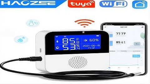Tuya Smart WIFI Temperature and Humidity Sensor with Backlight LCD Display Indoor Thermome