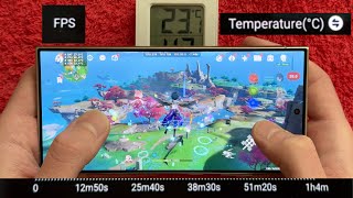 Samsung S24 Ultra - Genshin Impact, Gaming Test, FPS Meter