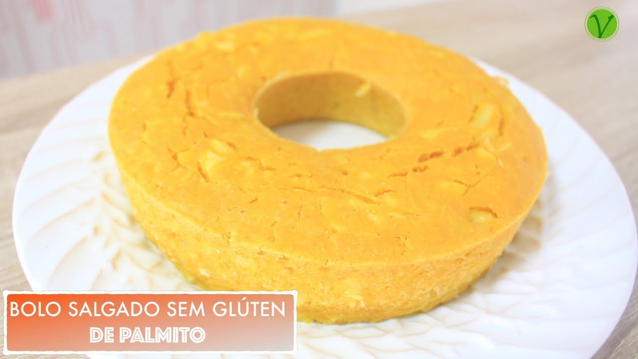 BOLO SALGADO DE PALMITO (VEGANO & SEM GLÚTEN) #579 | Receitas da Mussinha