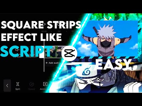 Square strips effect like Script - CapCut easy tutorial